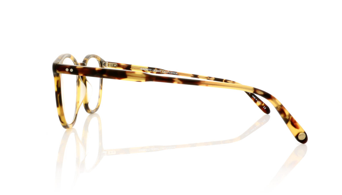 Garrett Leight Kinney 1007 MDKT Matte Dark Tortoise Glasses - Side
