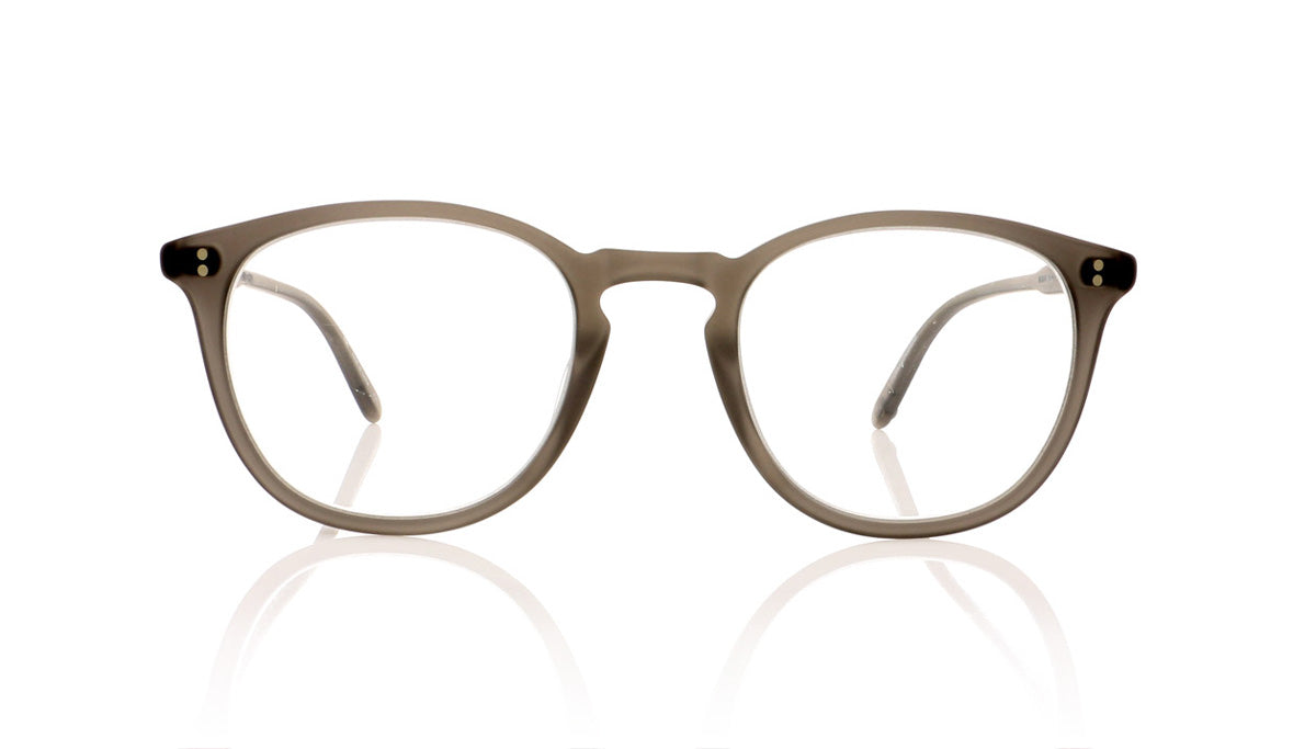 Garrett Leight Kinney 1007 MGCR Matte Grey Crystal Glasses - Front