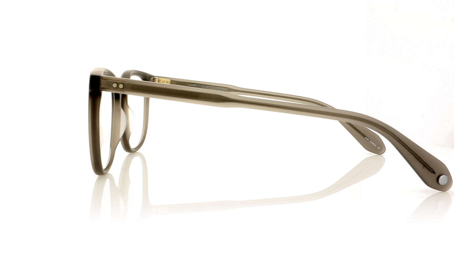 Garrett Leight Bentley 1036 MGCR Matte grey crystal Glasses - Side