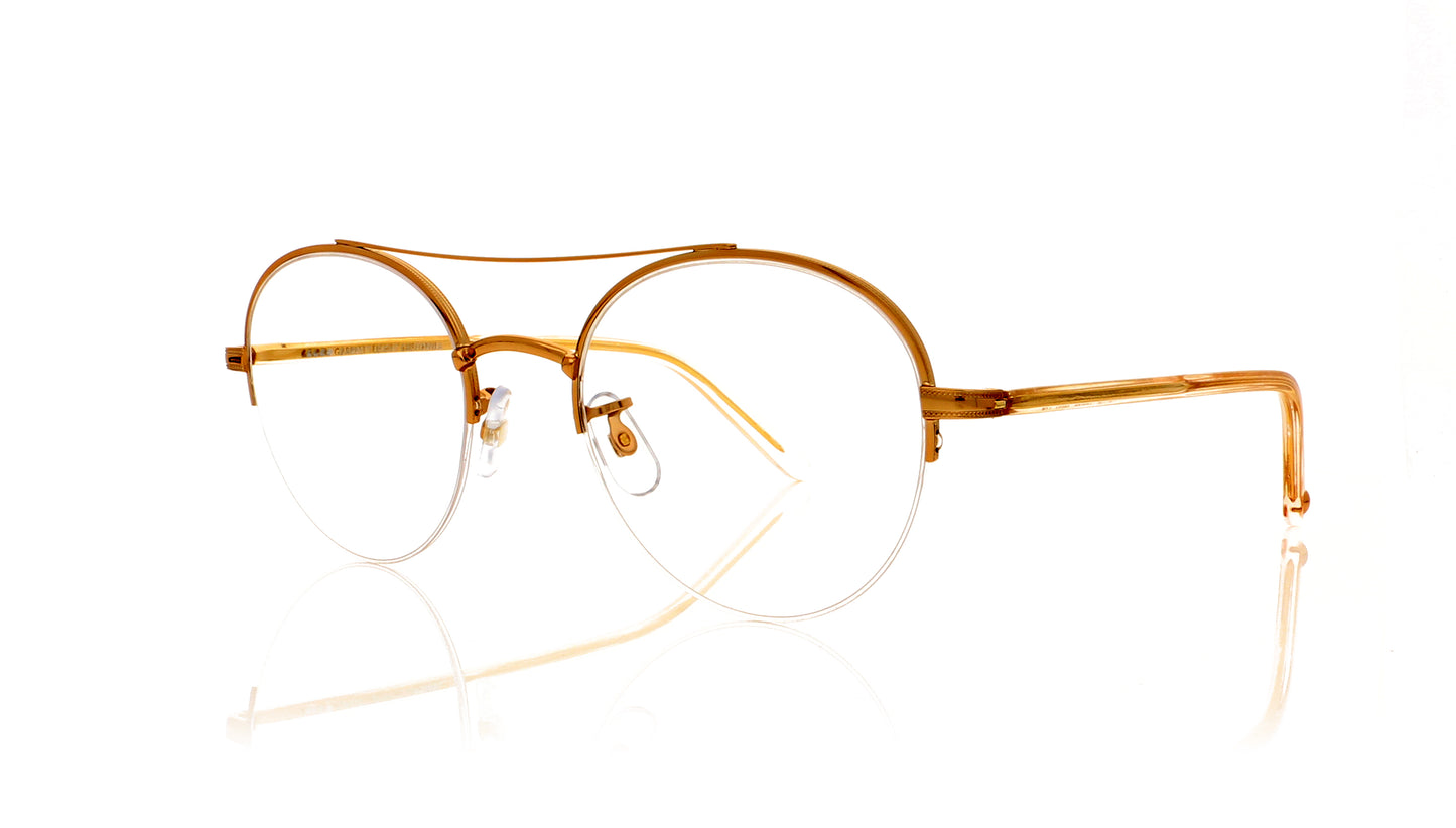 Garrett Leight Manchester 3037 RG/NU Rose gold Glasses - Angle