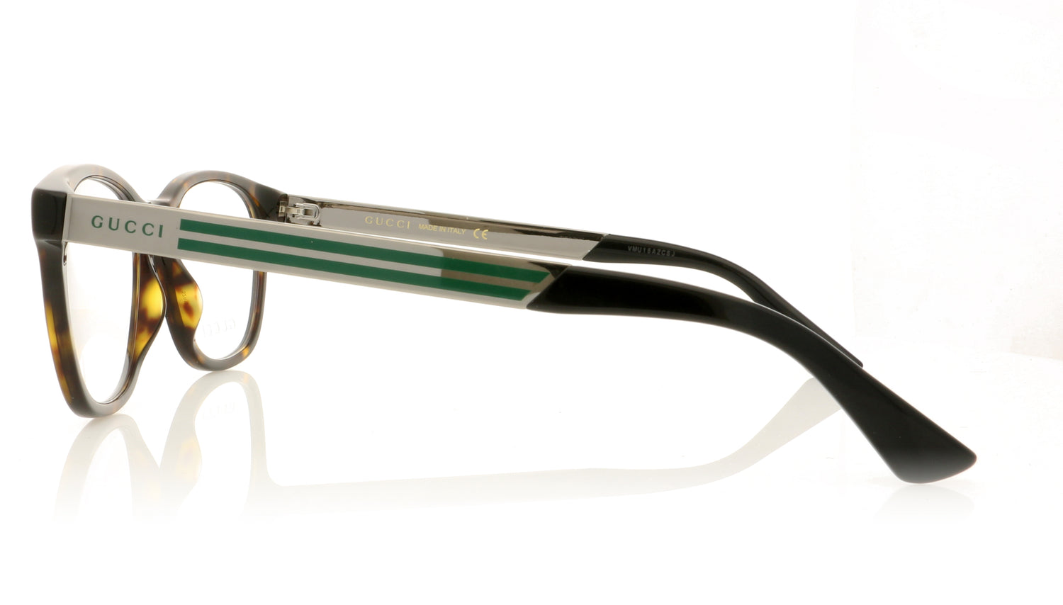 Gucci GG0690O 3 Havana Ruthenium Glasses - Side