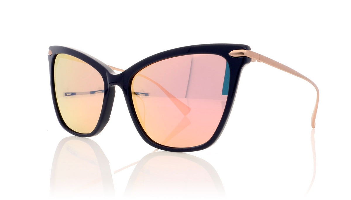 Hadid Eyewear Jetsetter HAD06 C2 Navy Sunglasses - Angle