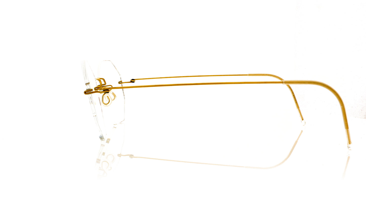 Lindberg Spirit Titanium 2321 PGT Gold Glasses - Side