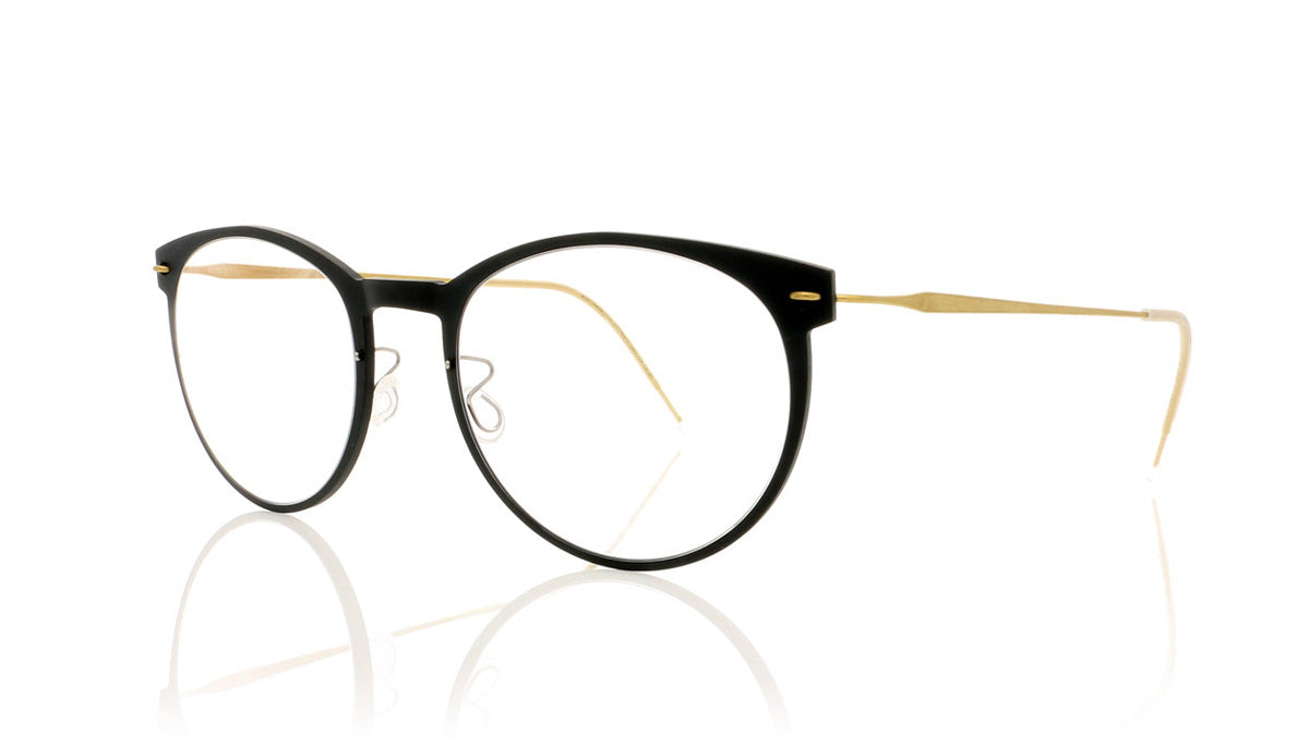 Lindberg n.o.w. titanium 6517 D15-TB Matt Deep Blue Glasses - Angle