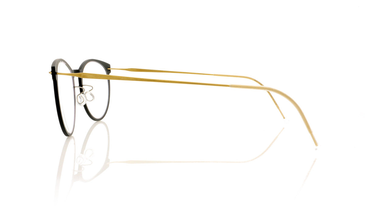 Lindberg n.o.w. titanium 6517 D15-TB Matt Deep Blue Glasses - Side