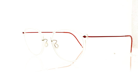 Lindberg n.o.w 6527 C01 U33 Clear Glasses - Angle