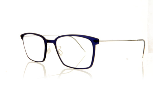 Lindberg N.O.W 6536 C14M/PU9 Matt Blue Glasses - Angle