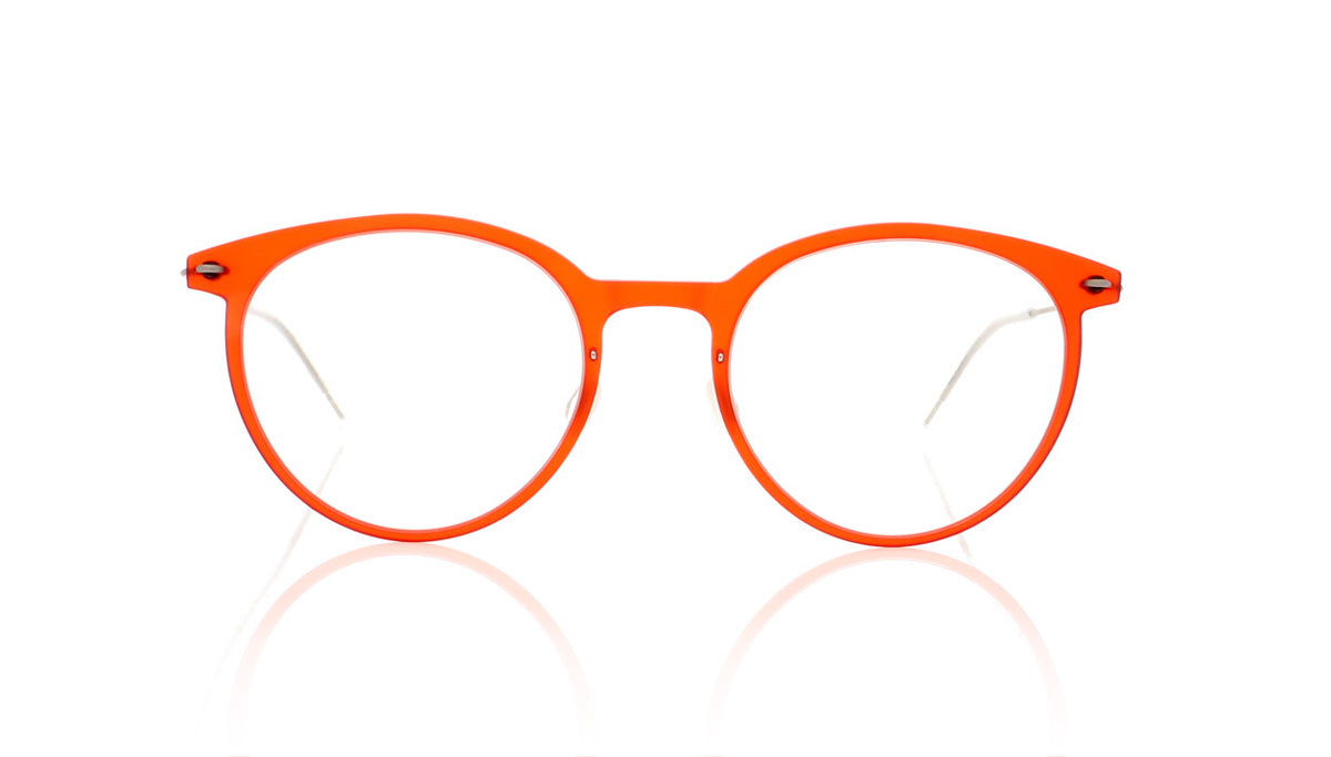 Lindberg n.o.w. titanium 6537 C18M-10 Matt Red Glasses - Front