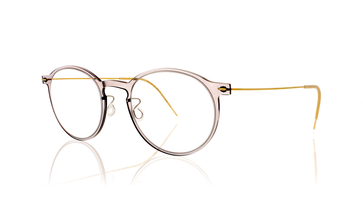Lindberg n.o.w titanium 6541 C07-TB-PGT Translucent grey Glasses - Angle