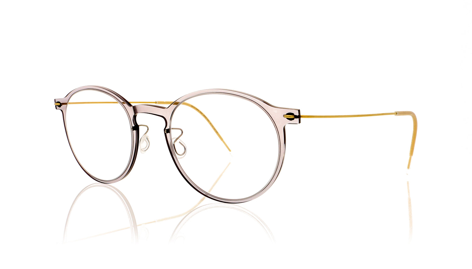 Lindberg n.o.w titanium 6541 C07-TB-PGT Translucent grey Glasses - Angle