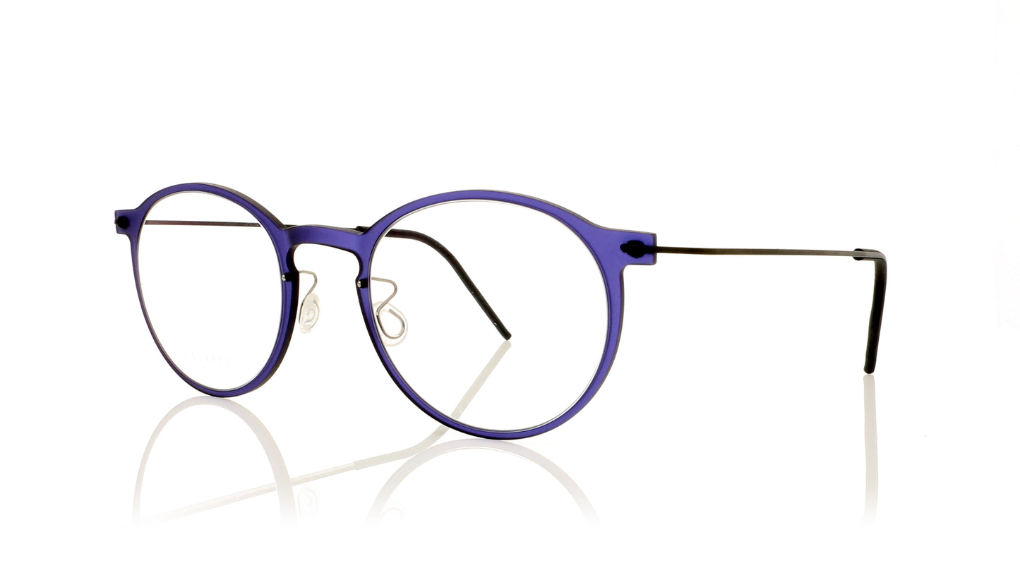 Lindberg n.o.w titanium 6541 C14M -T802 Matt Blue Glasses - Angle