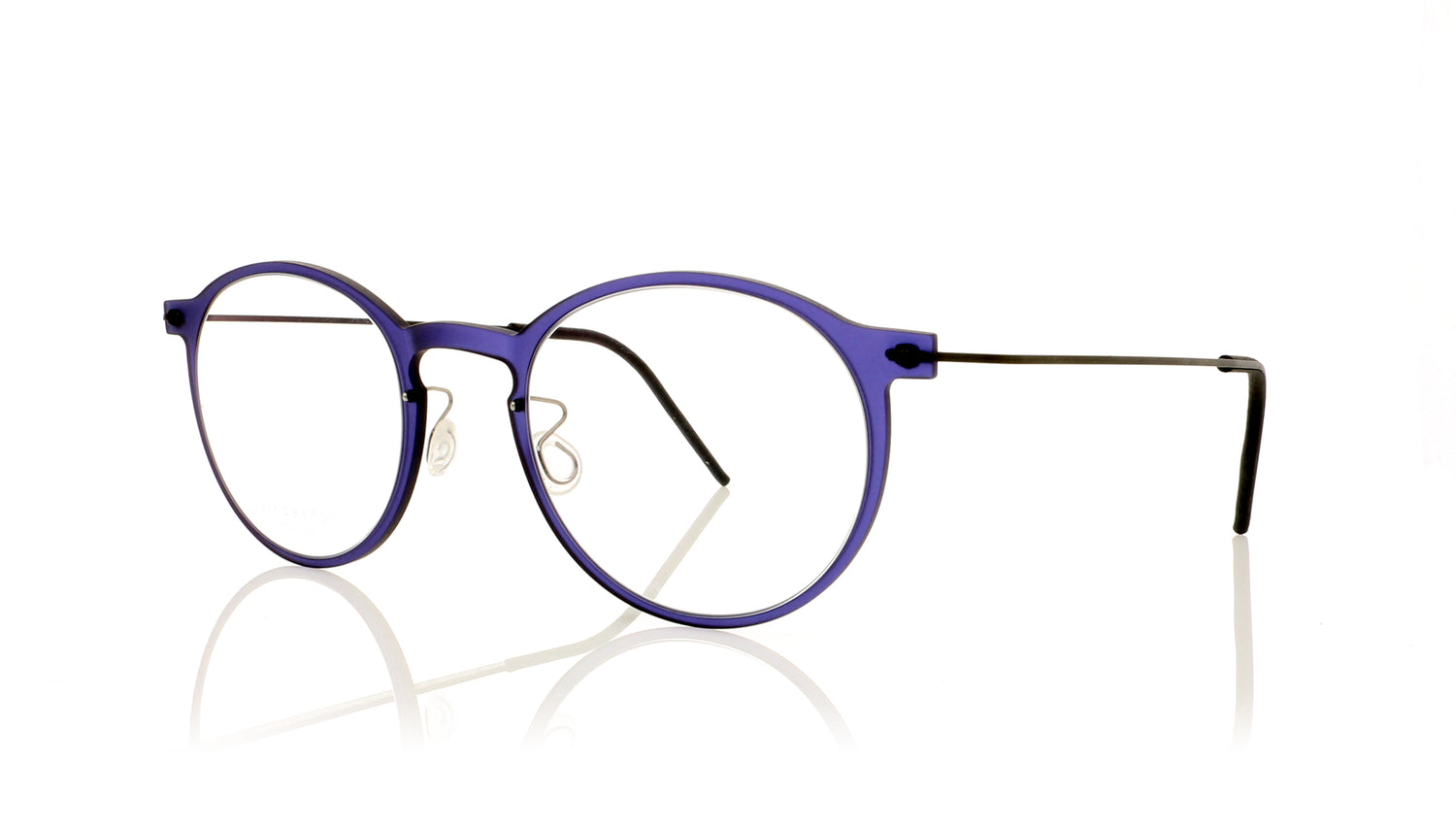 Lindberg n.o.w titanium 6541 C14M -T802 Matt Blue Glasses - Angle