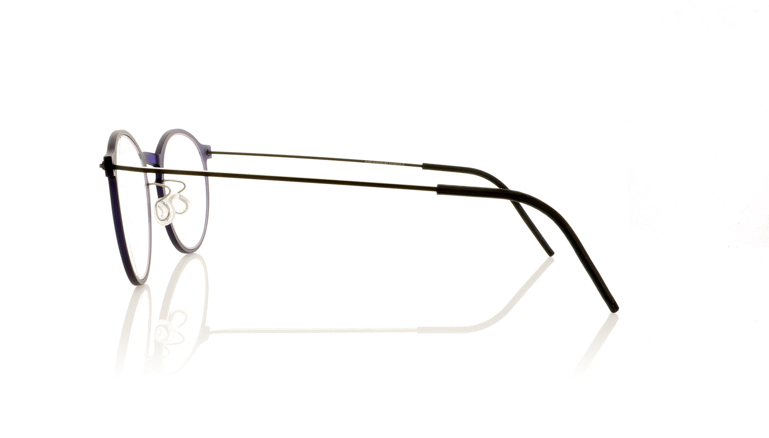 Lindberg n.o.w titanium 6541 C14M -T802 Matt Blue Glasses - Side