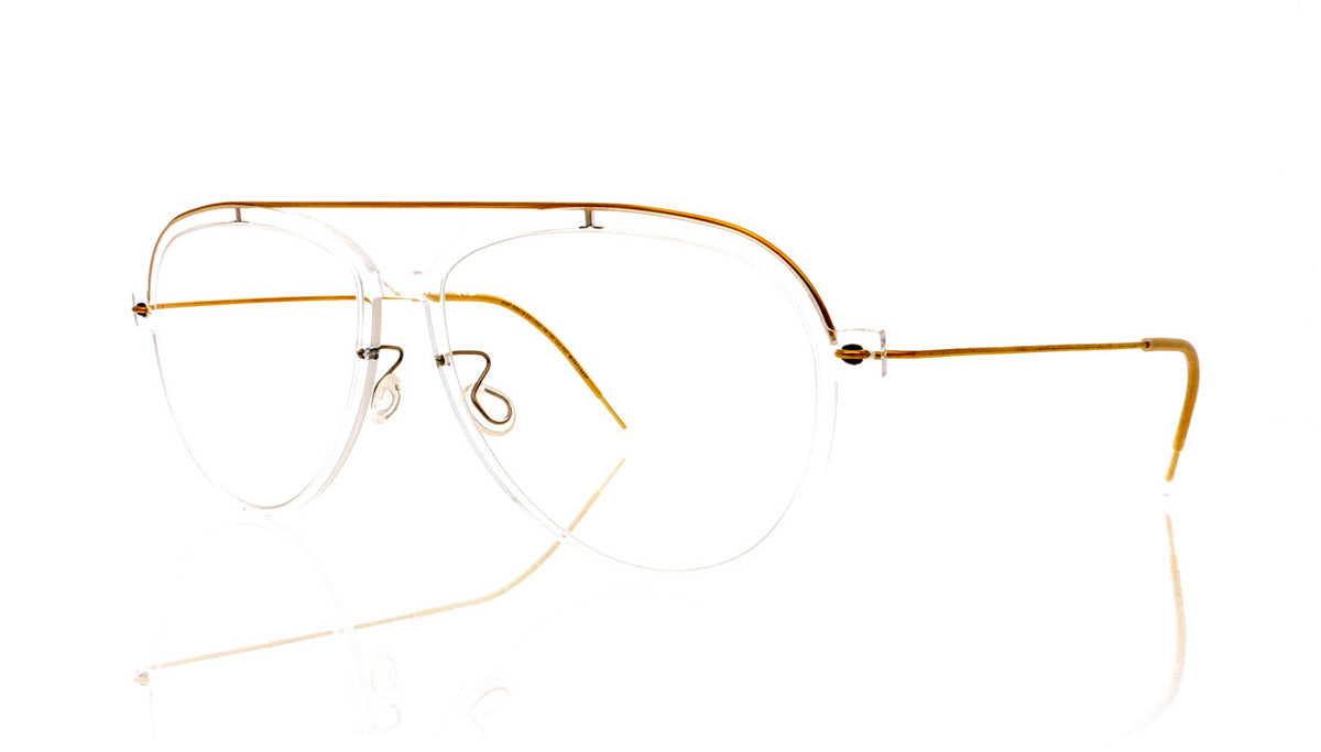 Lindberg n.o.w titanium 6547 C01/PGT-TB Clear Glasses - Angle