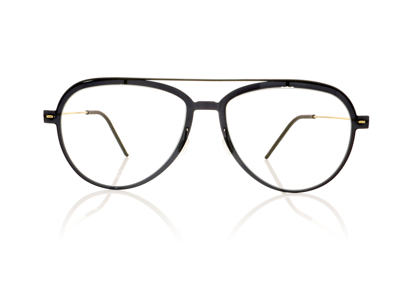 Lindberg n.o.w titanium 6547 C06-PU9-T802-PGT Polished black Glasses - Front