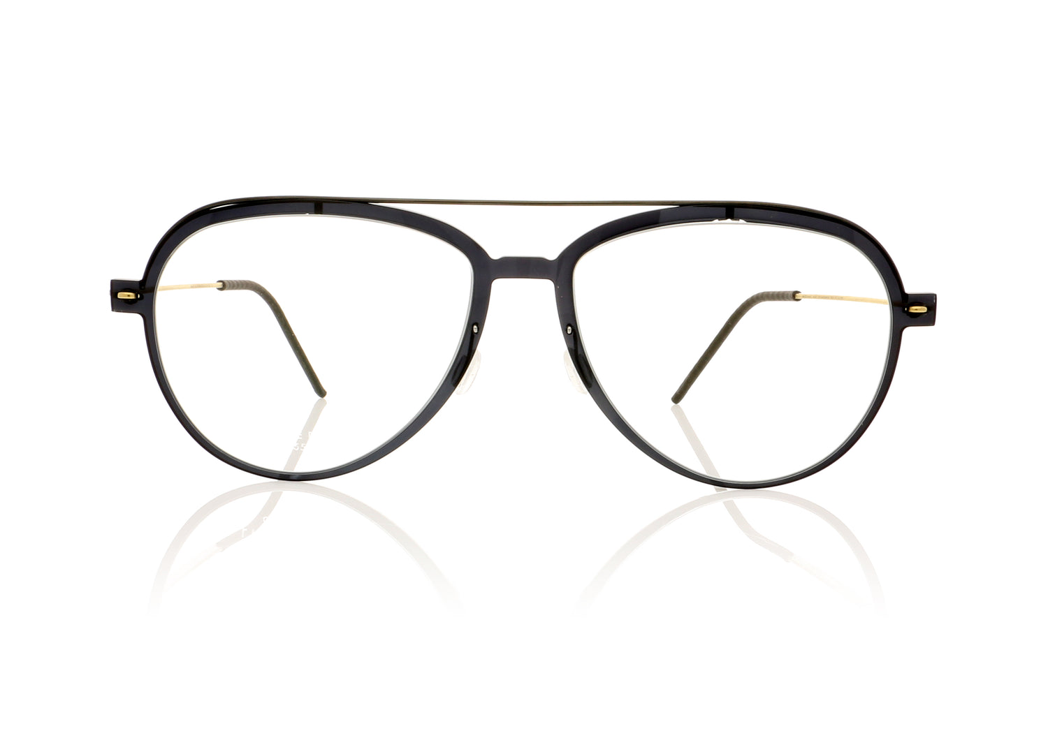 Lindberg n.o.w titanium 6547 C06-PU9-T802-PGT Polished black Glasses - Front