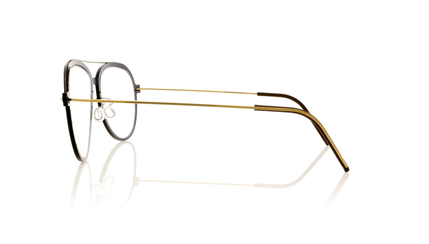 Lindberg n.o.w titanium 6547 C06-PU9-T802-PGT Polished black Glasses - Side