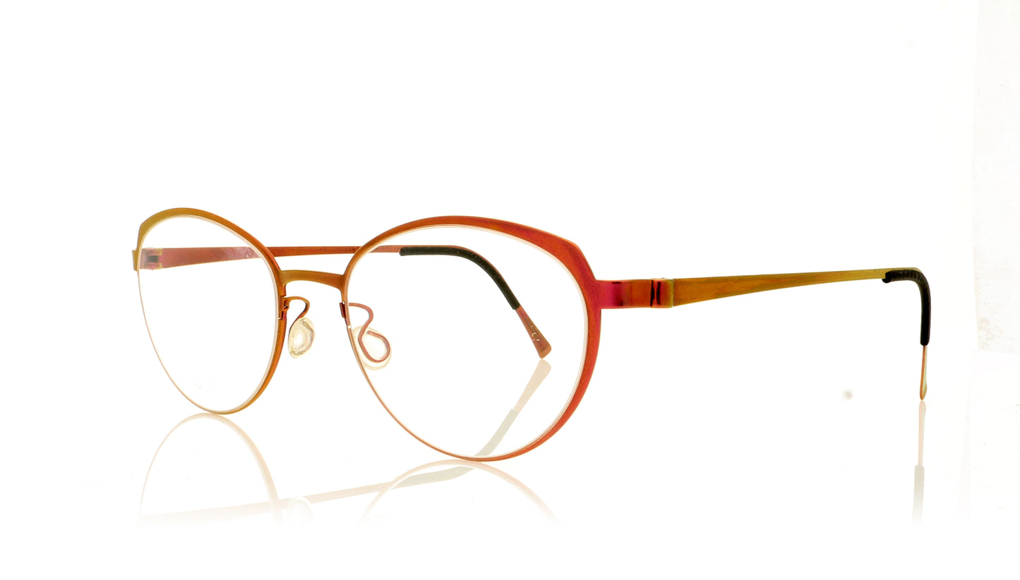 Lindberg Strip 9589 P70 Shiny Pink Glasses - Angle
