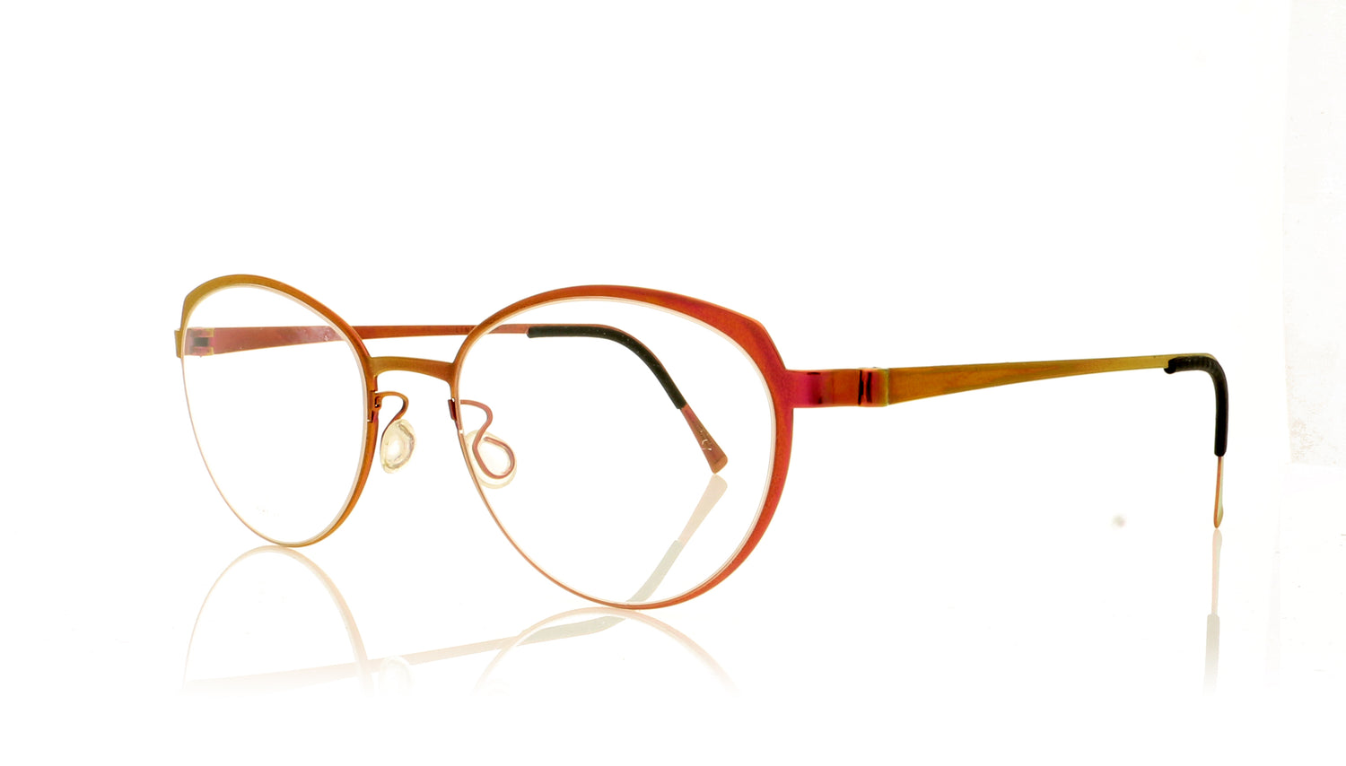 Lindberg Strip 9589 P70 Shiny Pink Glasses - Angle