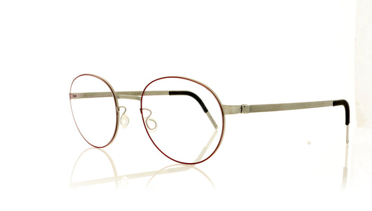 Lindberg Strip 9615 P10 GR92 Silver Glasses - Angle