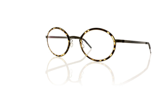 Lindberg strip titanium 9707 K85-T415 Tortoiseshell Glasses - Angle