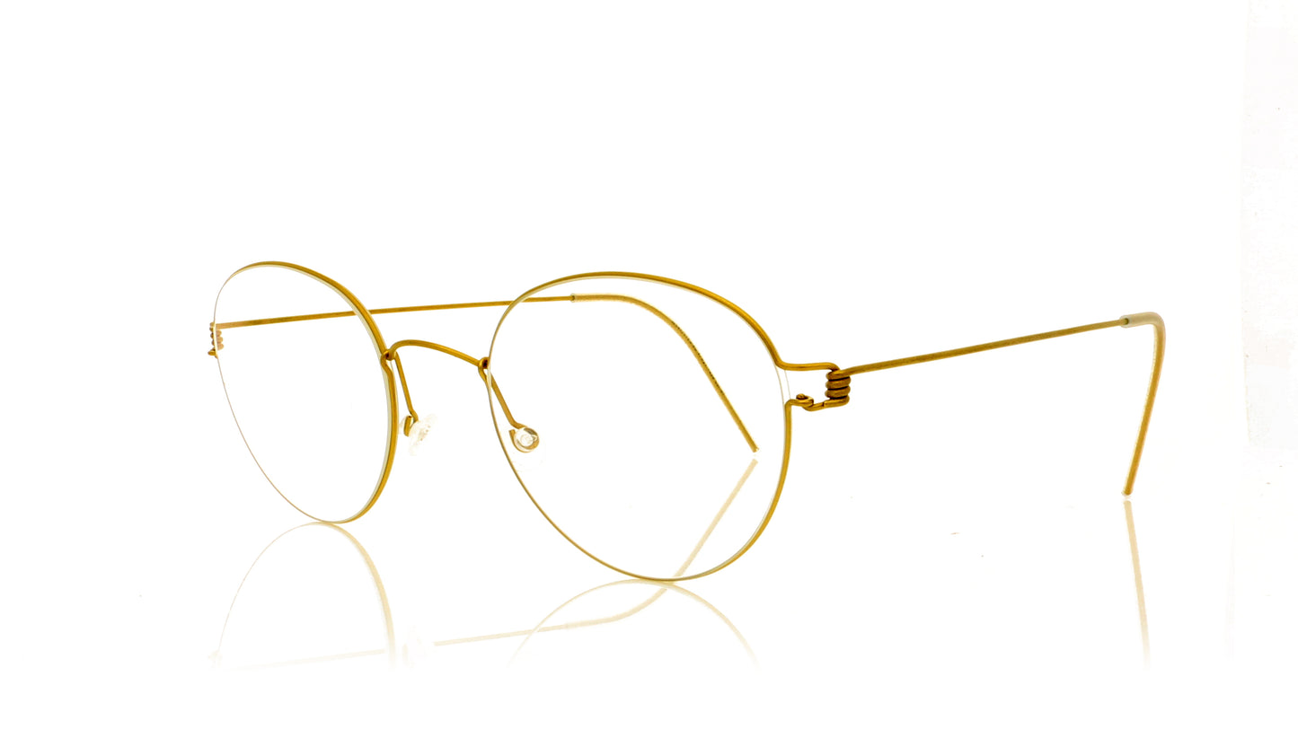 Lindberg Air Rim Bo GT Gold Glasses - Angle