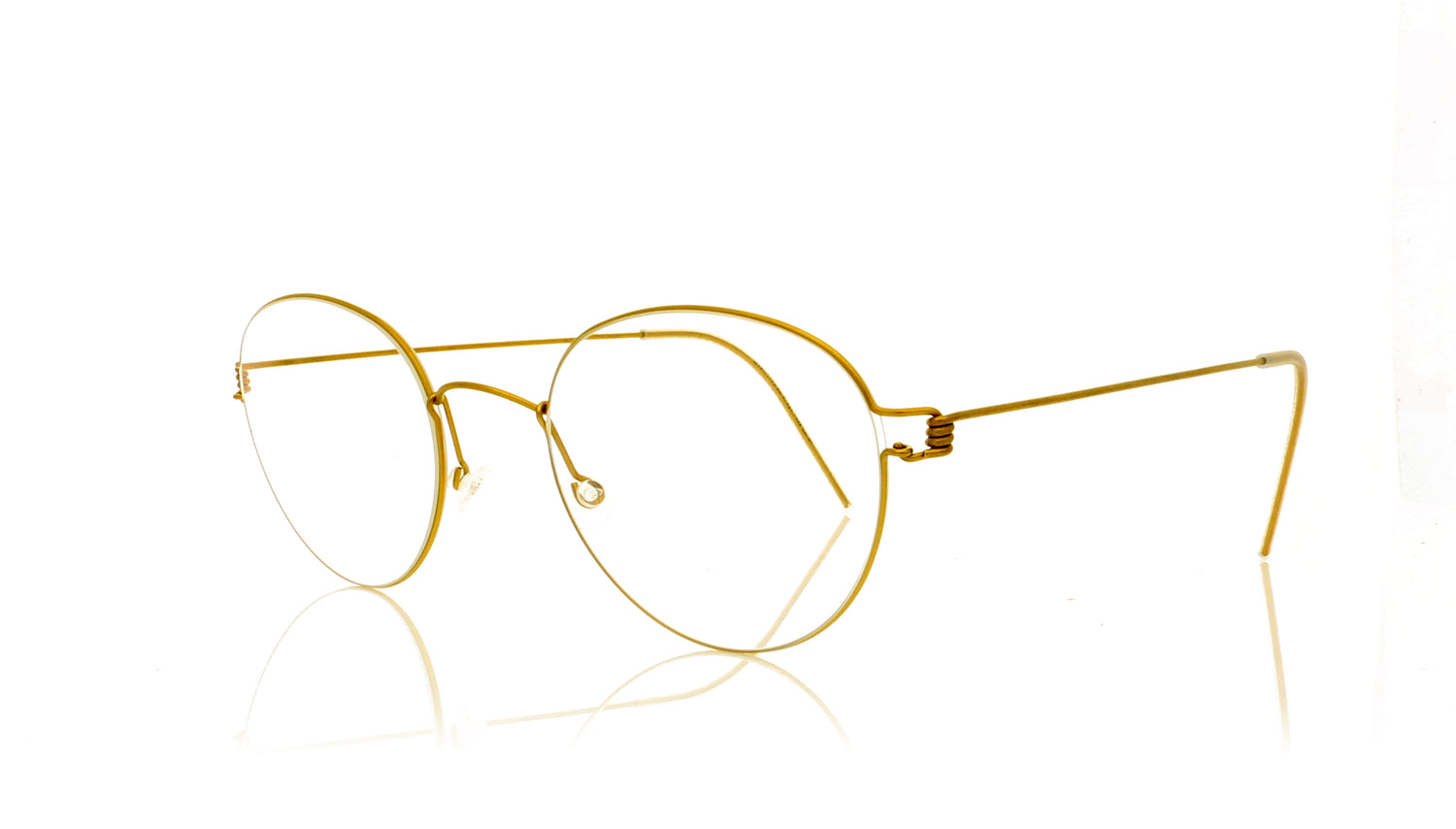 Lindberg Air Rim Bo GT Gold Glasses - Angle