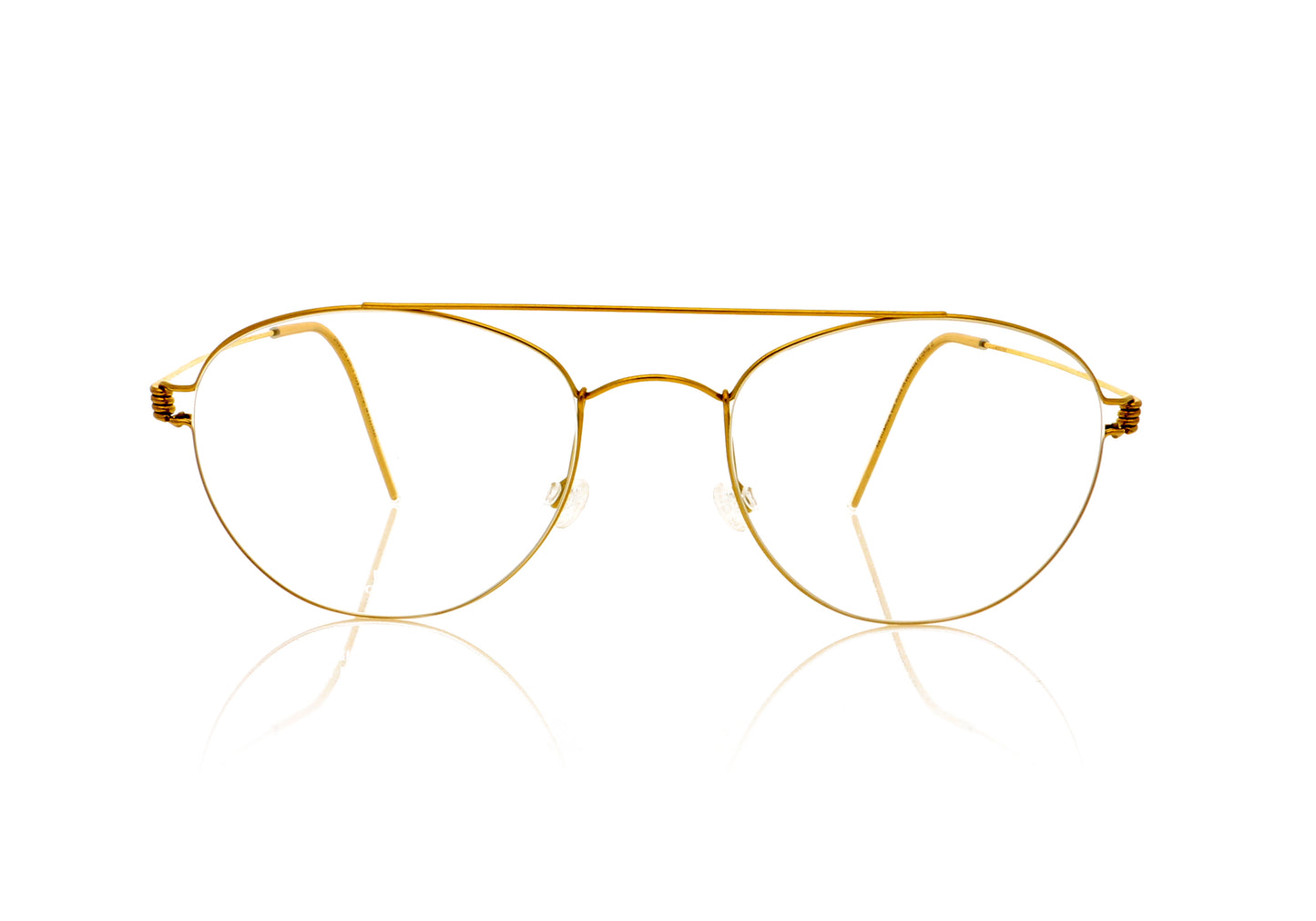 Lindberg Air titanium rim Christoffer PGT Polished gold Glasses - Front