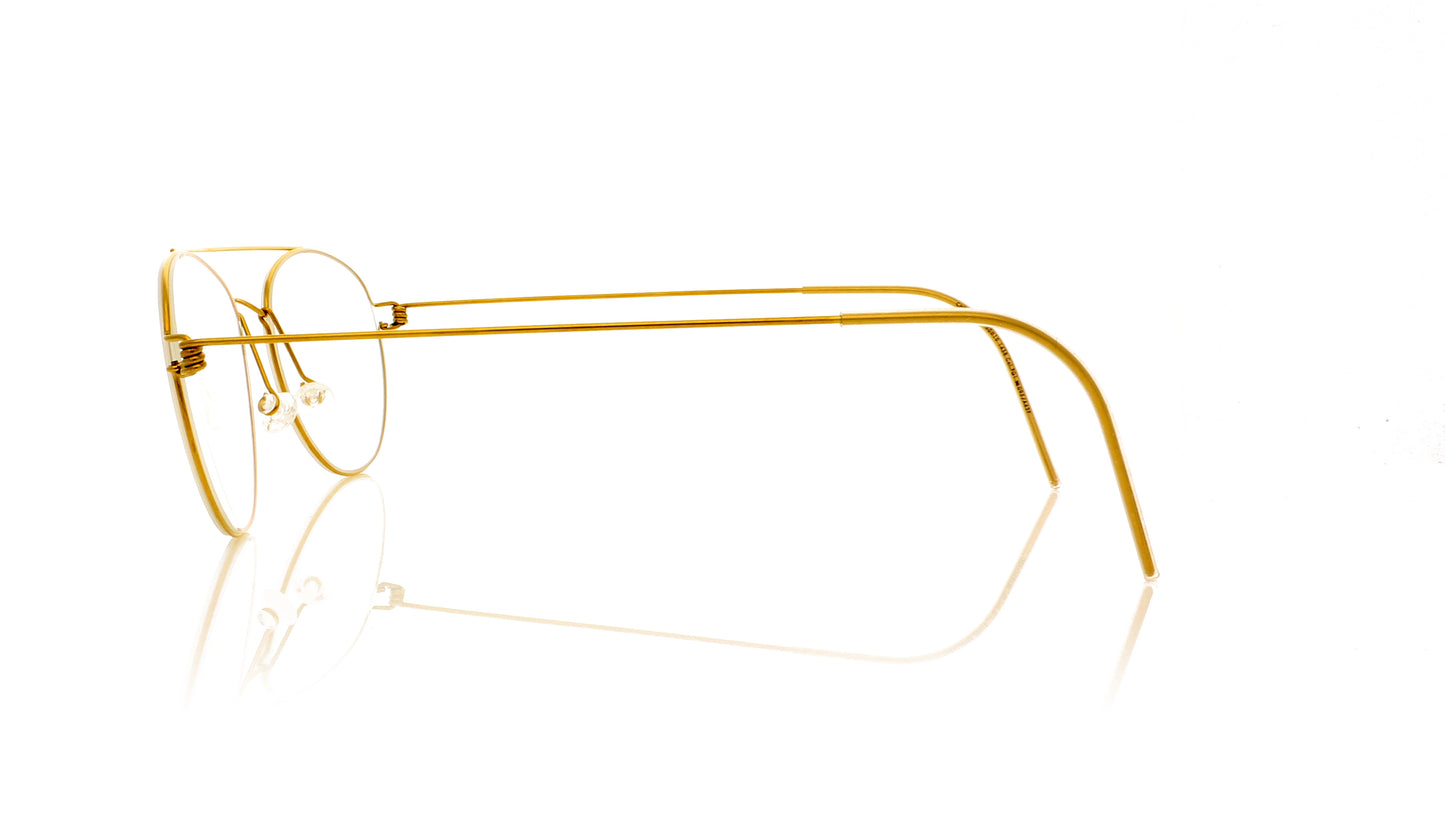 Lindberg Air titanium rim Christoffer PGT Polished gold Glasses - Side