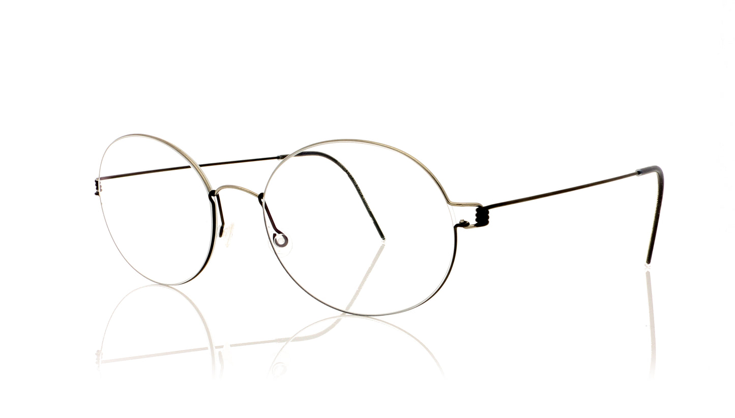 Lindberg Air titanium rim Florence PU9 Silver Glasses - Angle