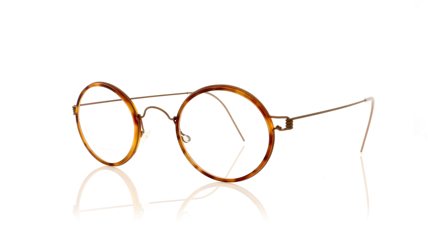 Lindberg Air titanium rim HARLEY K25/U12 Tortoiseshell Glasses - Angle