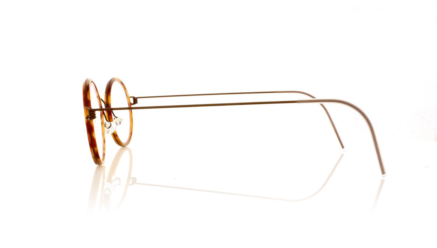 Lindberg Air titanium rim HARLEY K25/U12 Tortoiseshell Glasses - Side