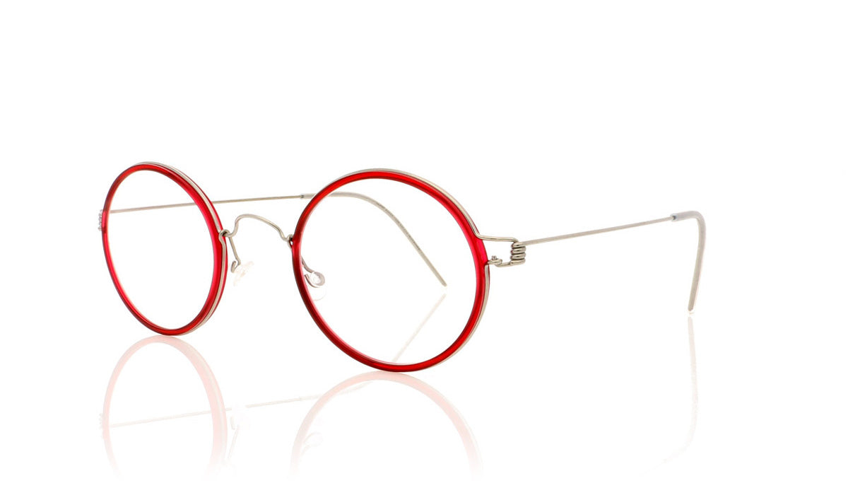 Lindberg Air titanium rim HARLEY P10/TR Silver Glasses - Angle