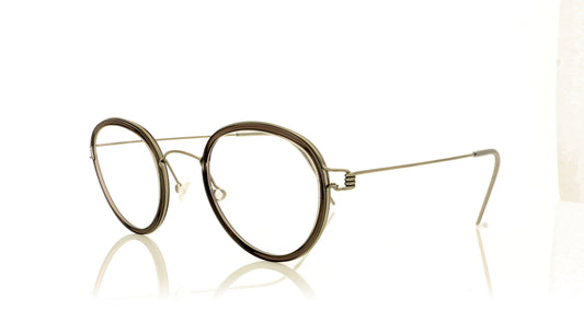 Lindberg Air Rim Jackie P10 K157 Grey Silver Glasses - Angle