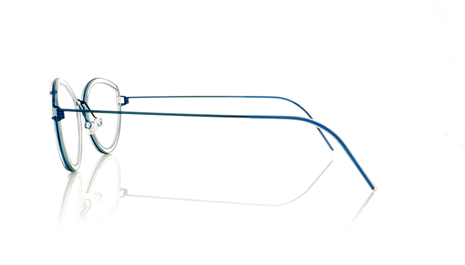 Lindberg Air titanium rim Katrine 20-K116 Blue Rim Glasses - Side