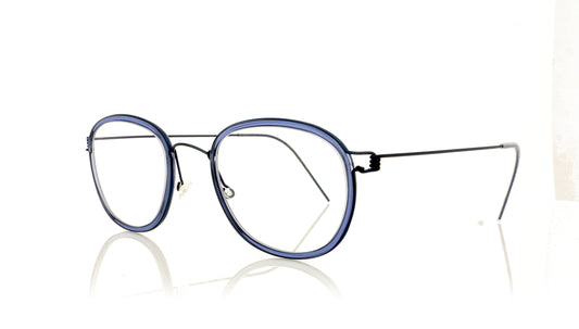 Lindberg Air Rim Max K160 U13 Blue Glasses - Angle