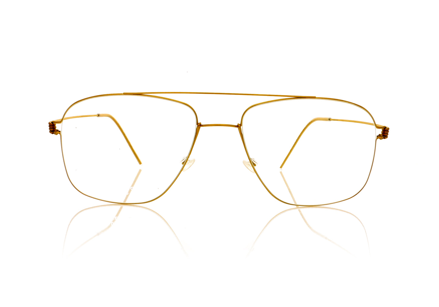 Lindberg air titanium rim Mikkel GT-B Matt gold Glasses - Front