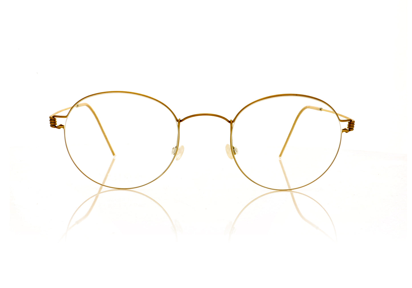 Lindberg Air titanium rim Morten Moretn PU9 Matt Gold Glasses - Front