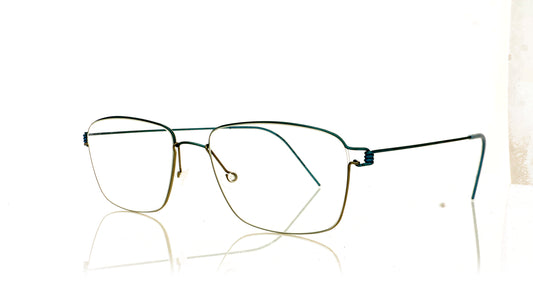 Lindberg Air Rim Nicholas 25 P10 Blue Glasses - Angle
