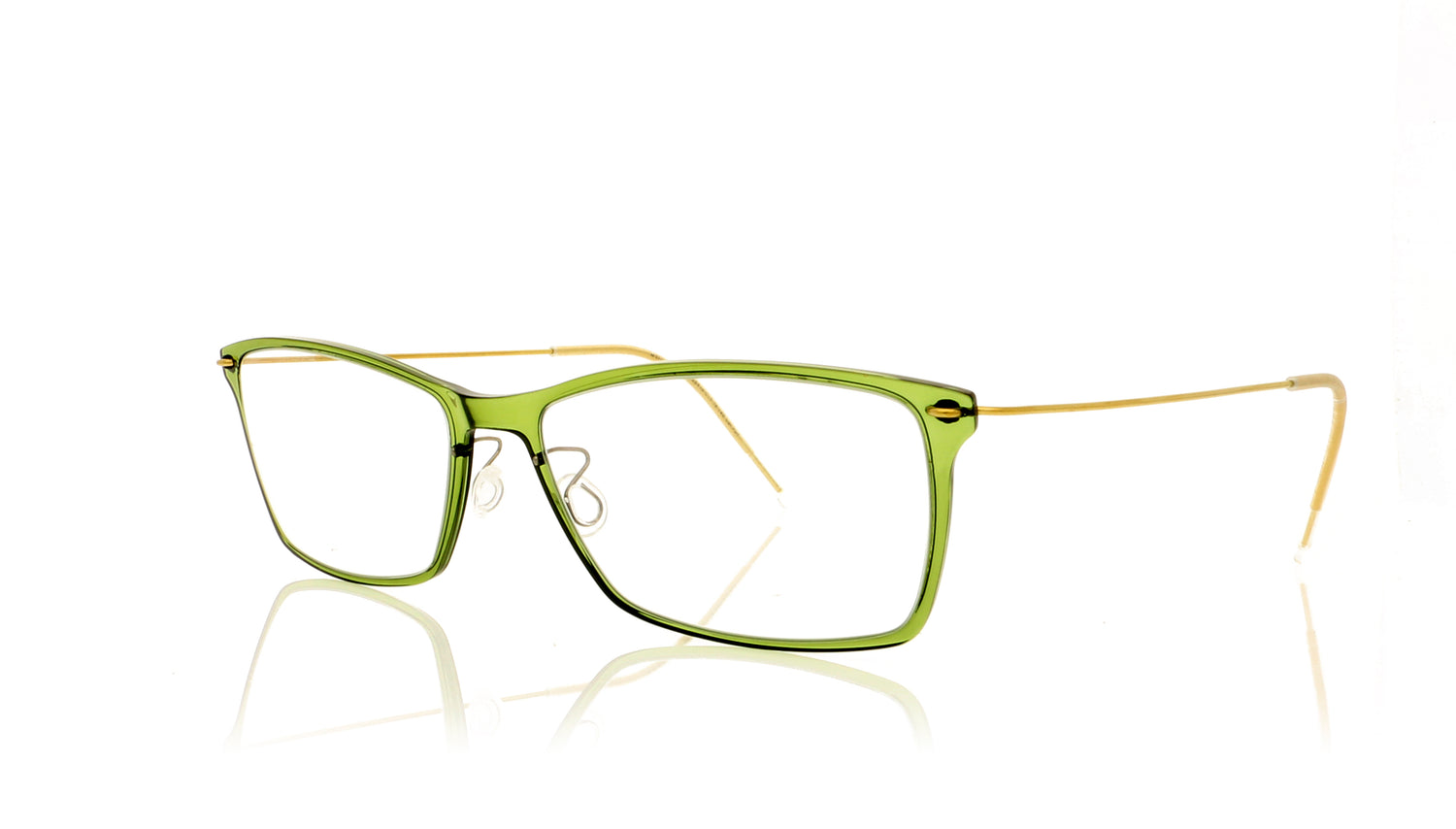 Lindberg NOW 6503 C11 PGT Basic Green Crystal Glasses - Angle