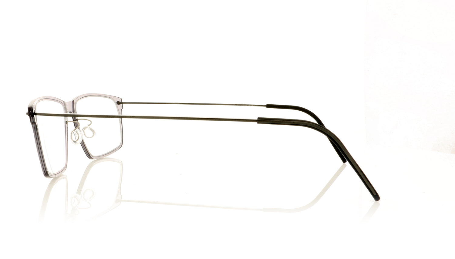 Lindberg NOW 6507 PU9 C07 Temple 802 Grey Crystal Glasses - Side