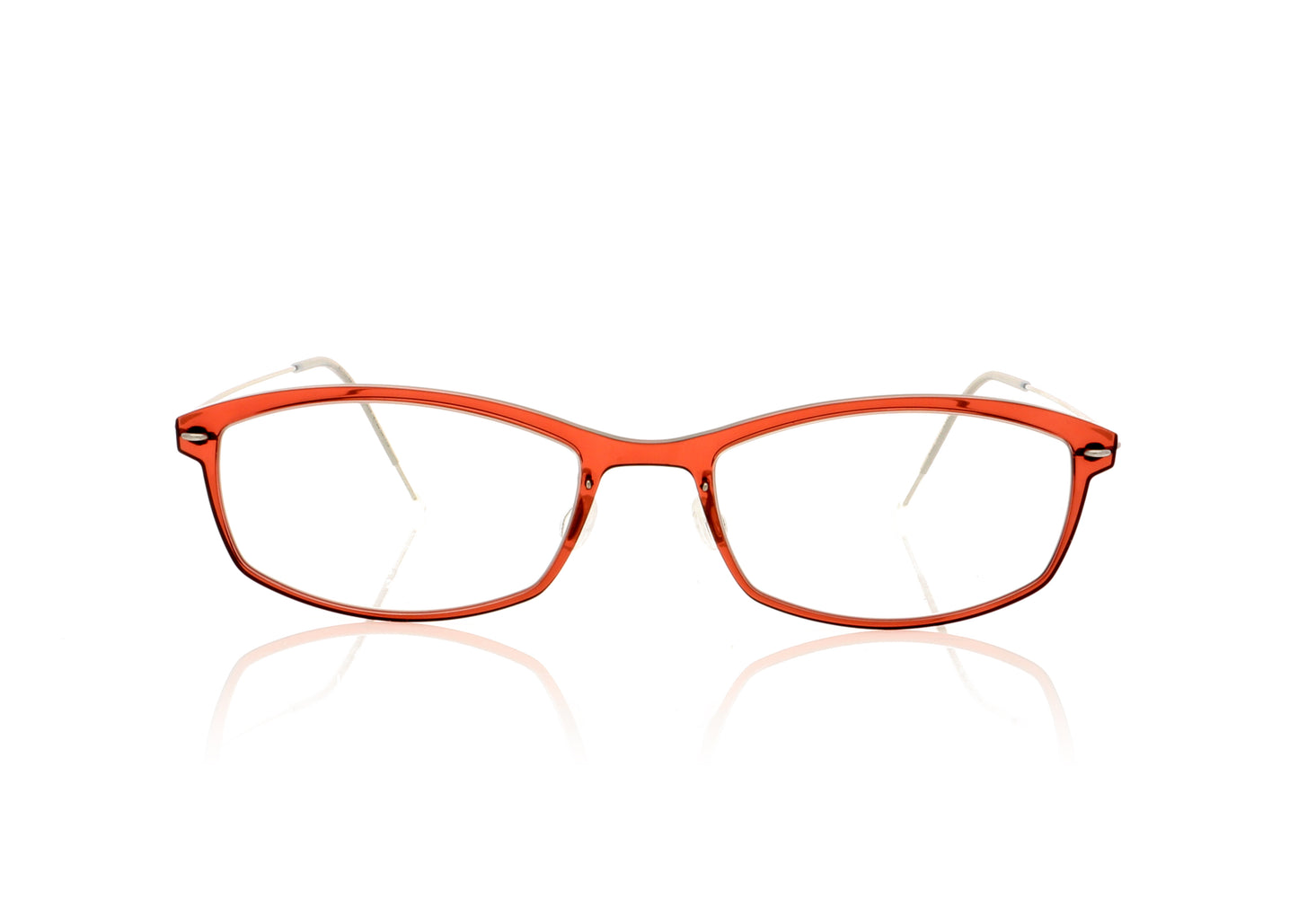 Lindberg NOW 6512 P10 C04 Basic Red Crystal Glasses - Front