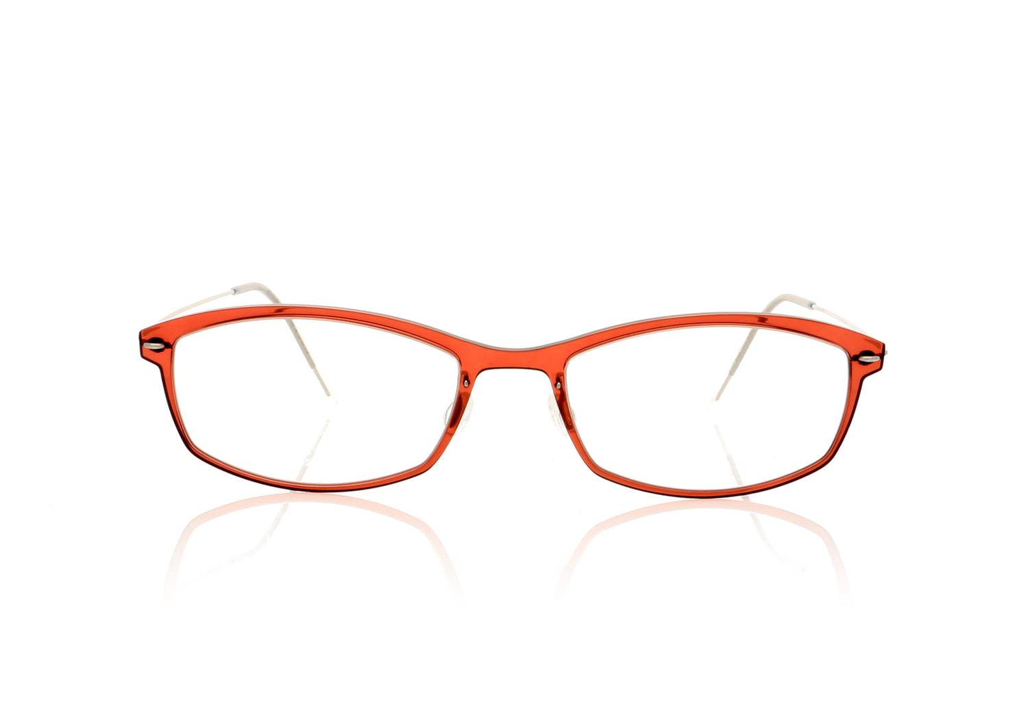 Lindberg NOW 6512 P10 C04 Basic Red Crystal Glasses - Front