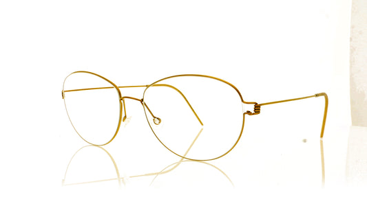 Lindberg Air Rim Rosa PGT Gold Glasses - Angle