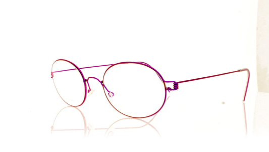 Lindberg Air Rim York 75 GR103 Purple Glasses - Angle