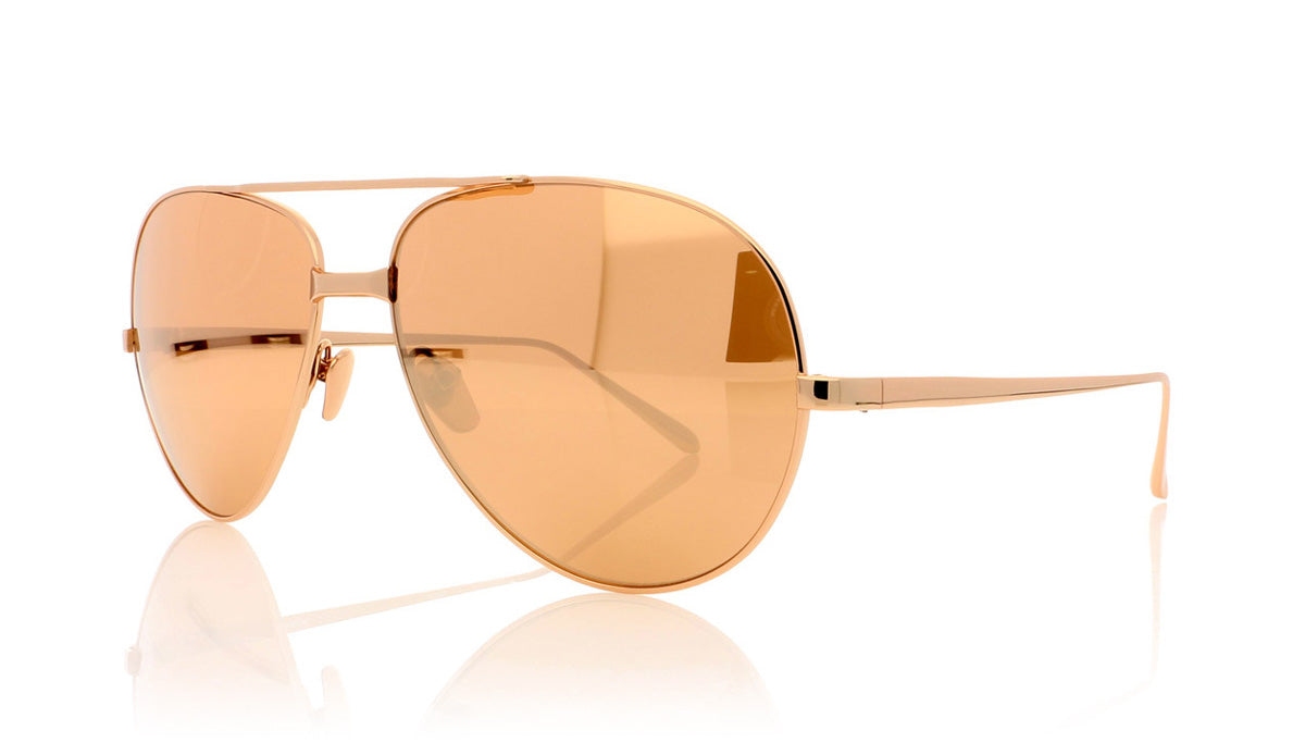 Linda Farrow LFL/128 C6 Lf Rose Gld Sunglasses - Angle