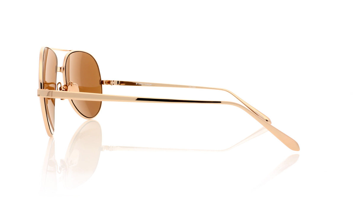 Linda Farrow LFL/128 C6 Lf Rose Gld Sunglasses - Side