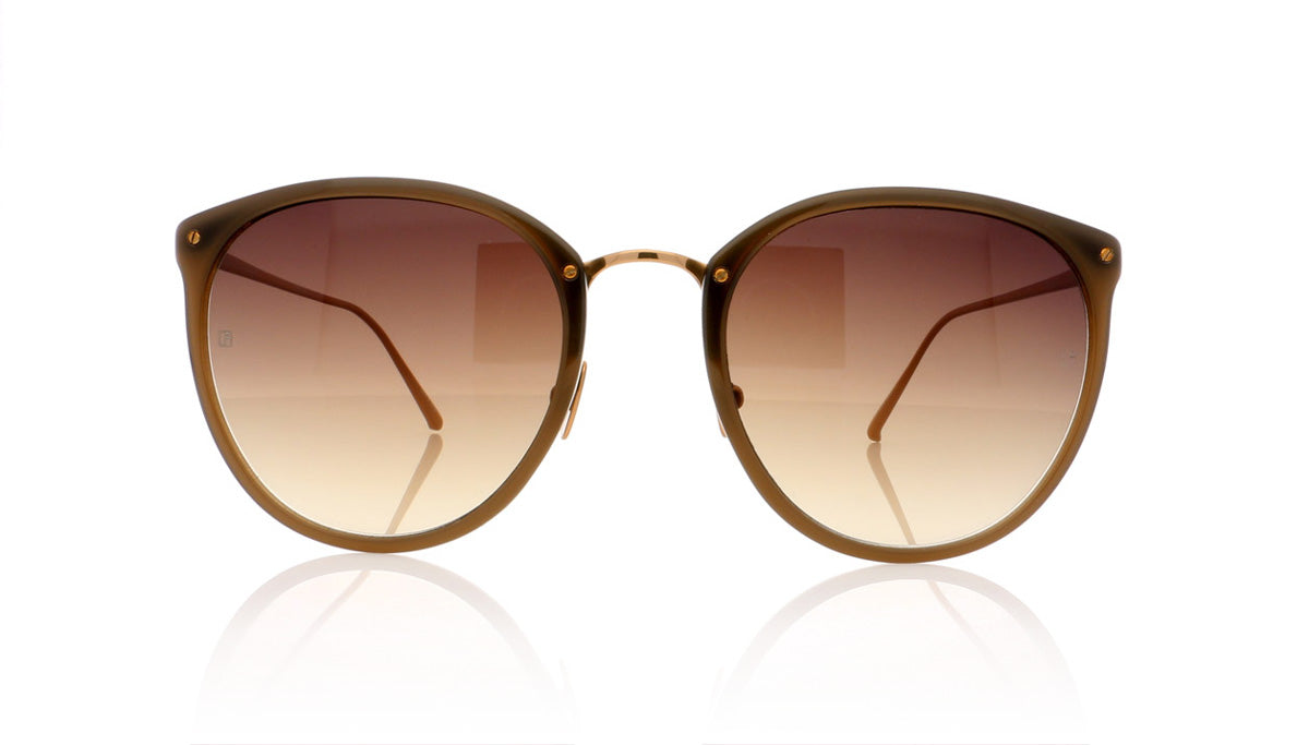 Linda Farrow LFL/251 C14 Mocha Sunglasses - Front