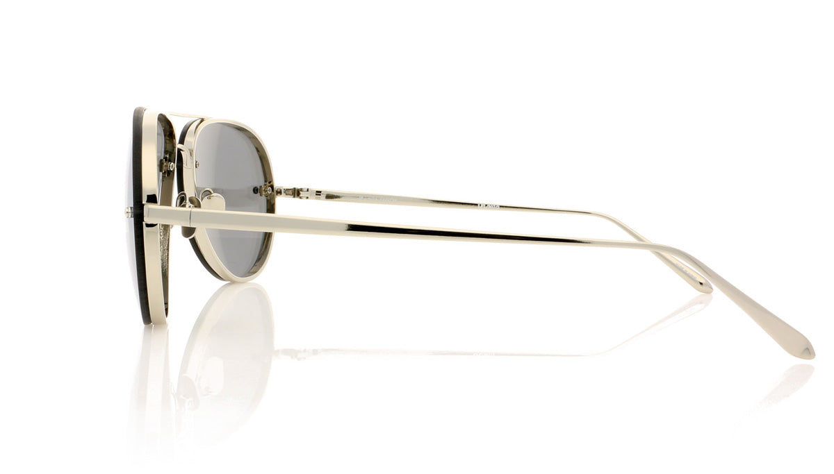 Linda Farrow LFL/307 C2 Lf Wht Gld Sunglasses - Side