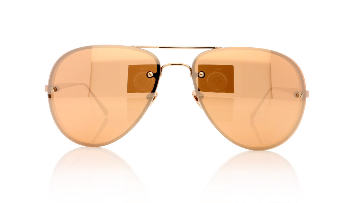 Linda Farrow LFL/307 C3 Lf Rse Gld Sunglasses - Front